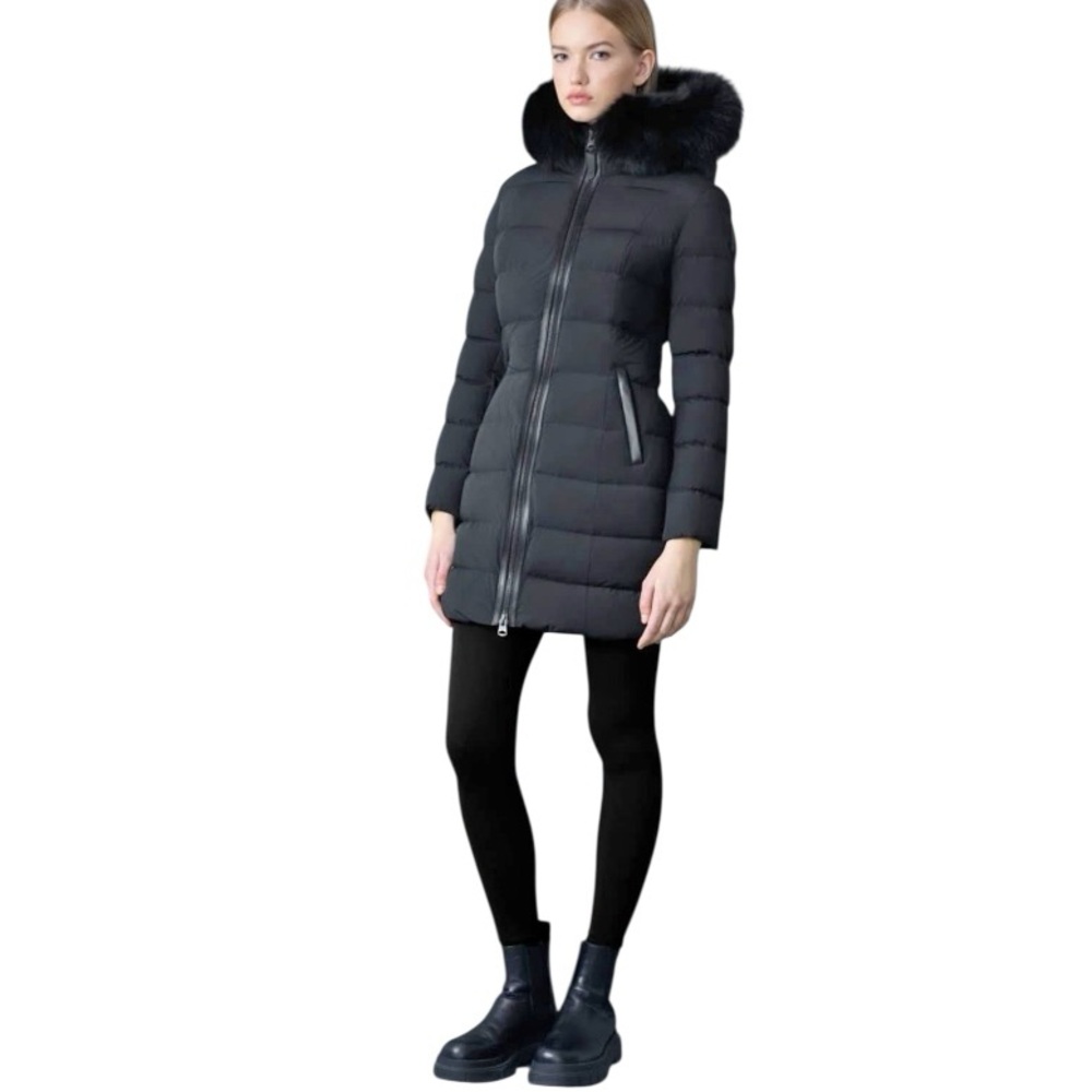 🖤𝐌𝐀𝐂𝐊𝐀𝐆𝐄 Calla-X Down Coat w/ Real Fur Trim – Size Small 🖤